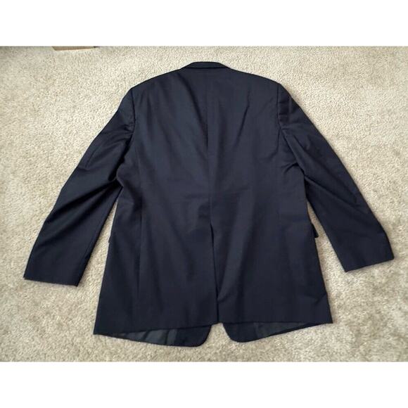 SOCIETY BRAND LTD HARTMARX Men's Black Stripe 48R Blazer Jacket Sport Coat EUC - Picture 2 of 10